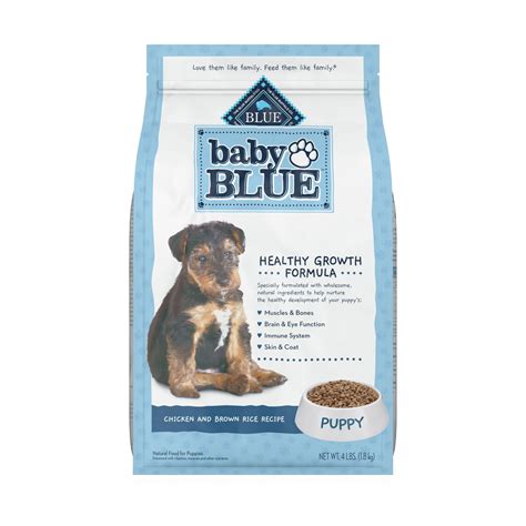 blue dog food puppy